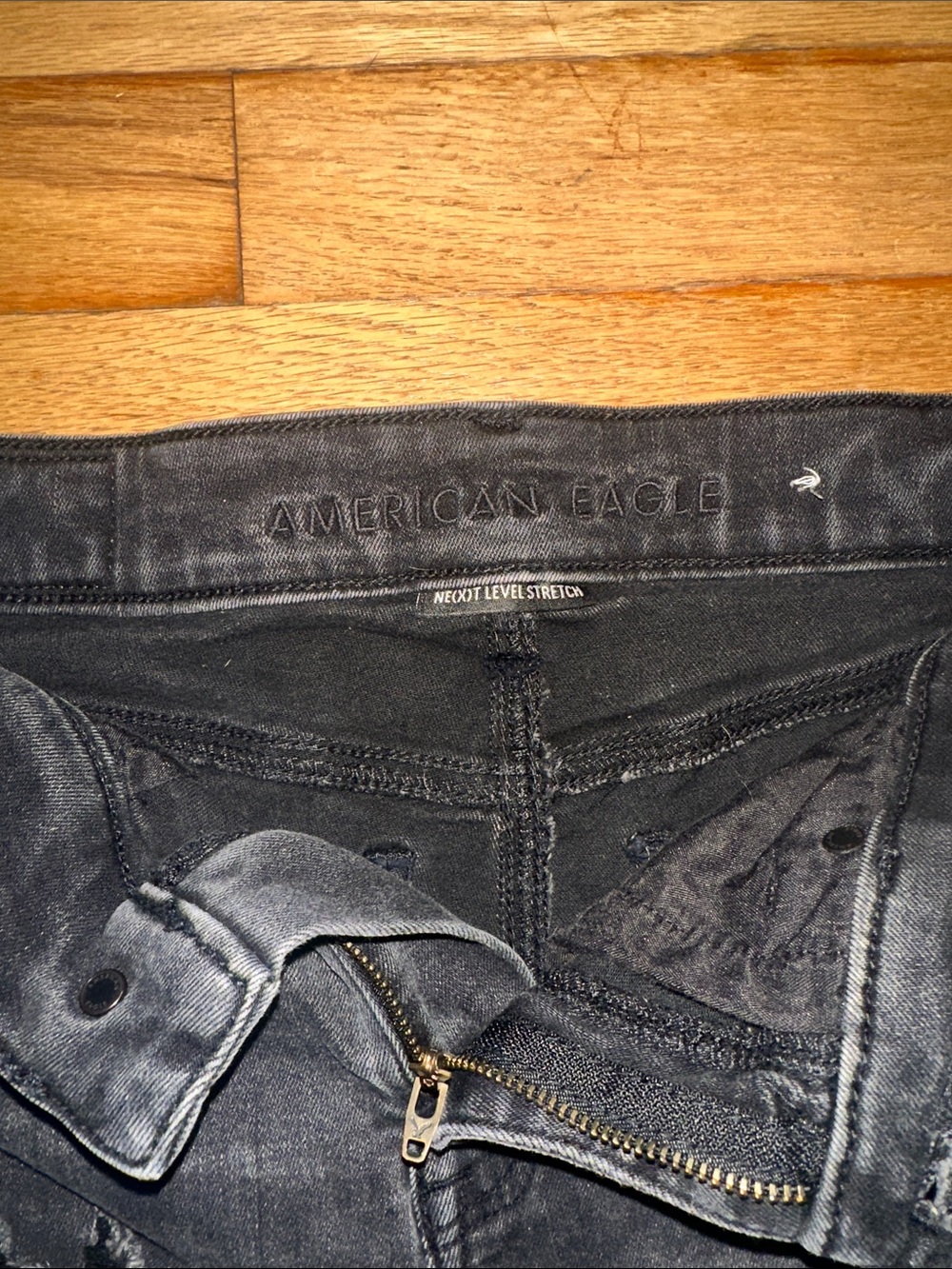 American Eagle next level stretch jeans shorts. Size 2 - Picture 2 of 3
